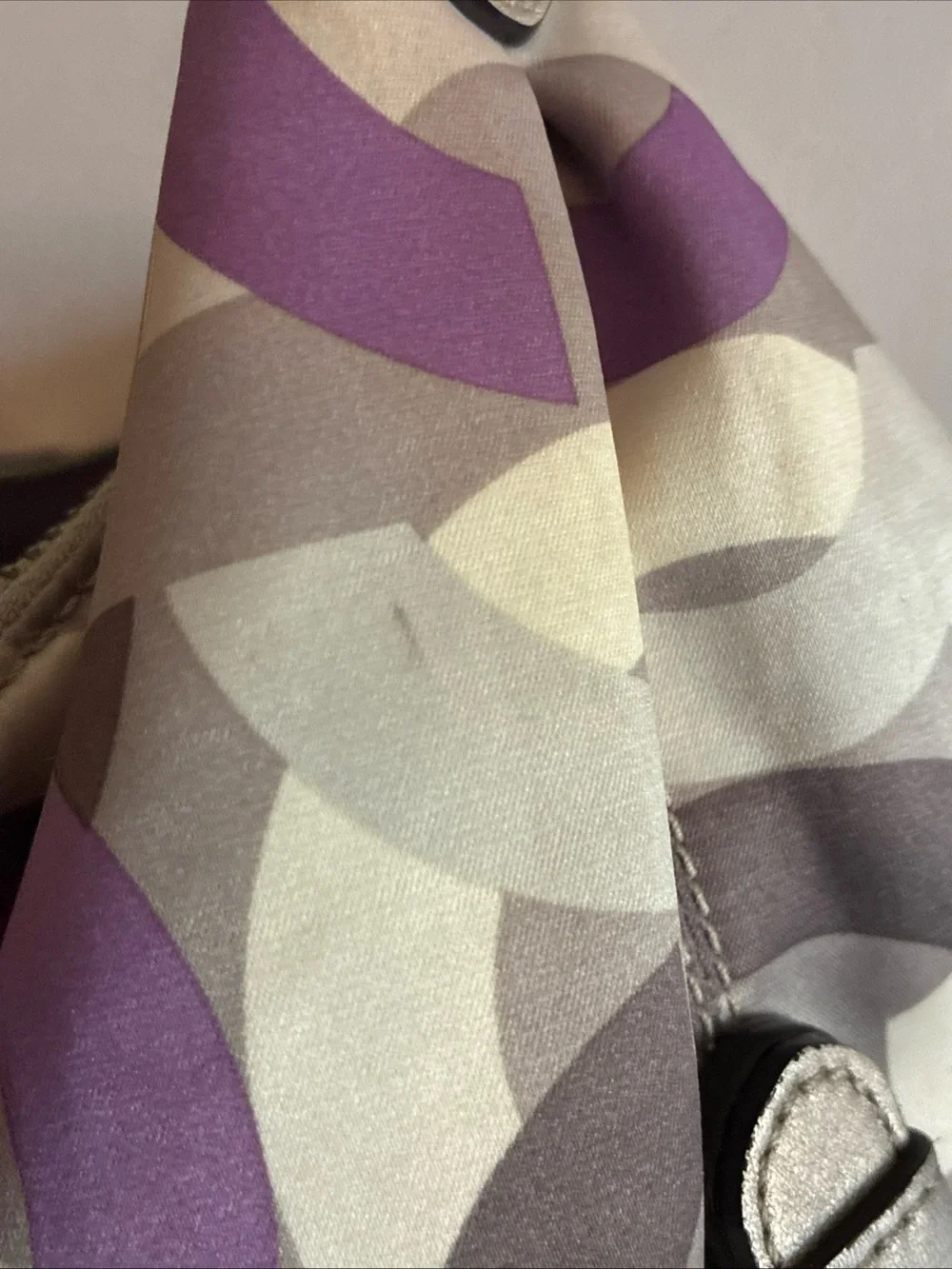 Authentic Coach-Madison Op-Art Sateen Hailey Hobo Bag Purp Gry Crm 14291 Y2K